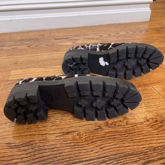 Sandro Leopard Print Chunky Platform Loafers - Picture 10 of 11